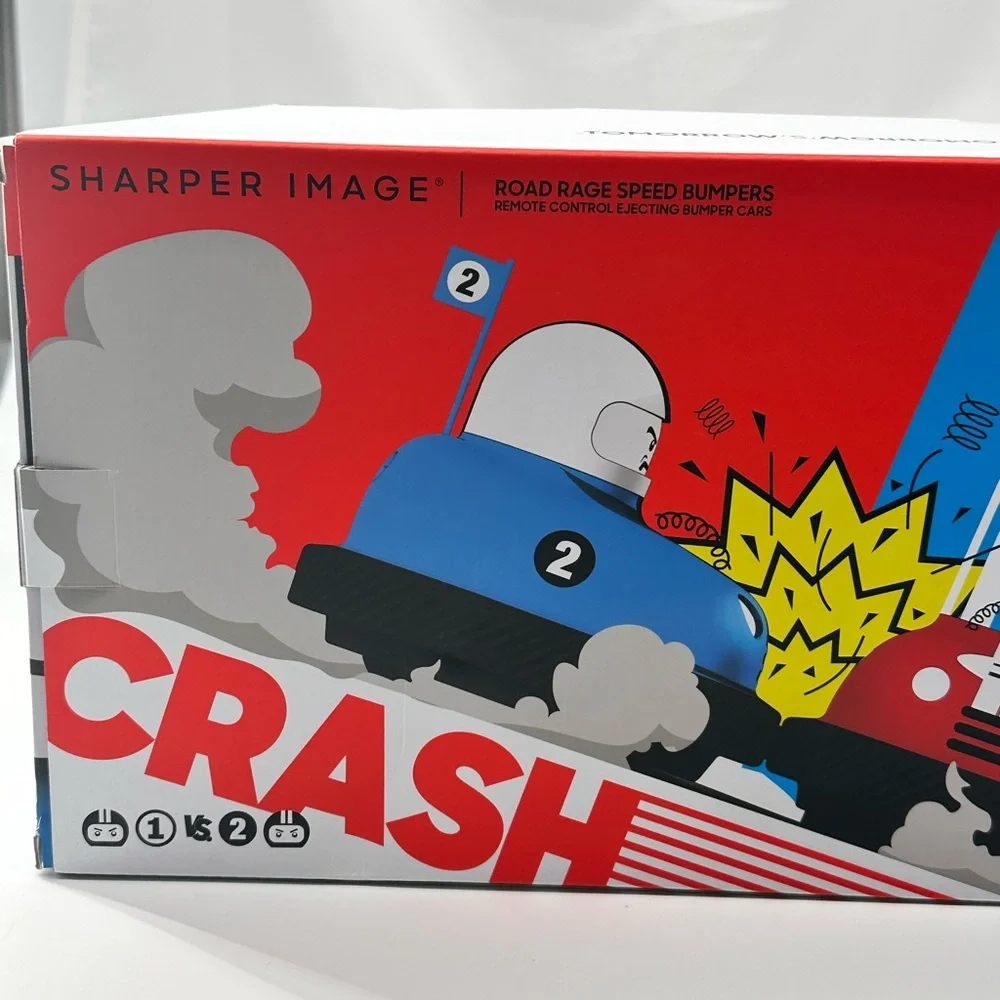 Sharper Image Road Rage Speed Bumpers RC Ejecting Bumper Cars Set - NIB/NWT